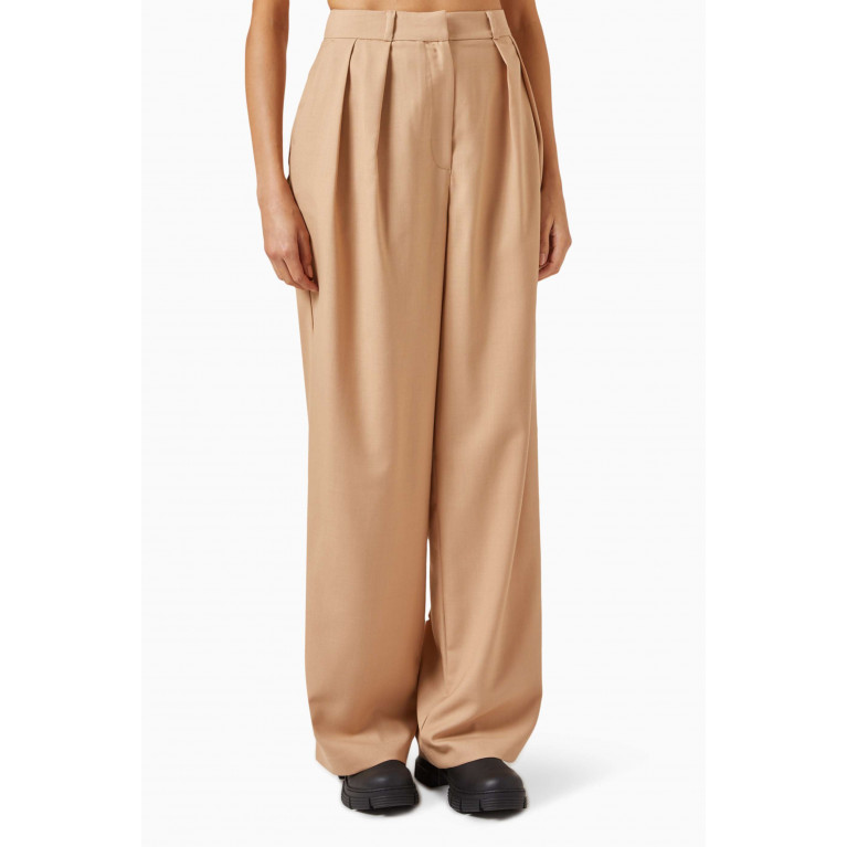 Frankie Shop - Tansy Pleated Pants in Twill