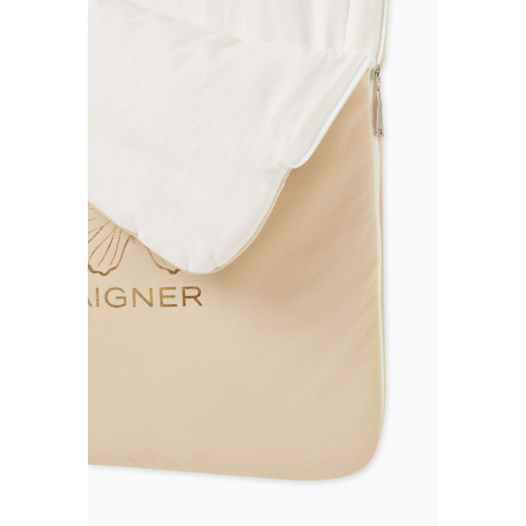 AIGNER - Butterfly Print Sleeping Bag in Cotton Neutral