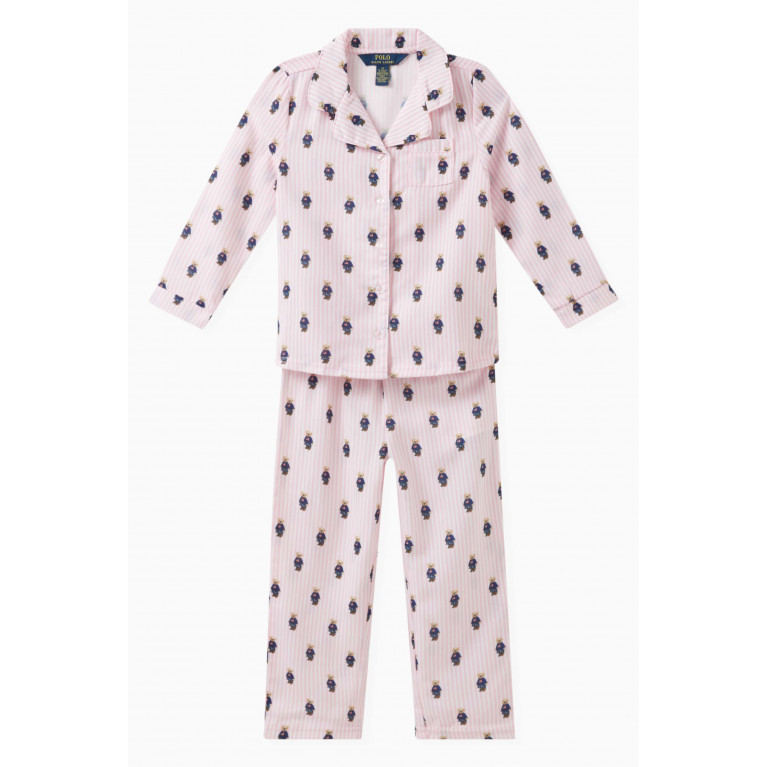 Polo Ralph Lauren - Logo Printed Pyjama Set in Fabric