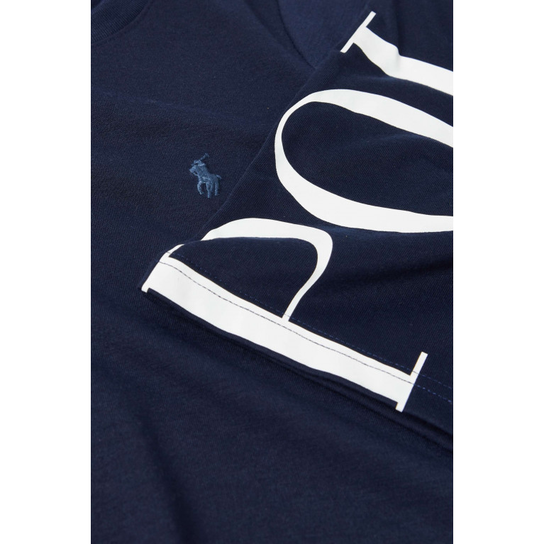 Polo Ralph Lauren - Graphic Print Pyjama Set in Cotton Blue