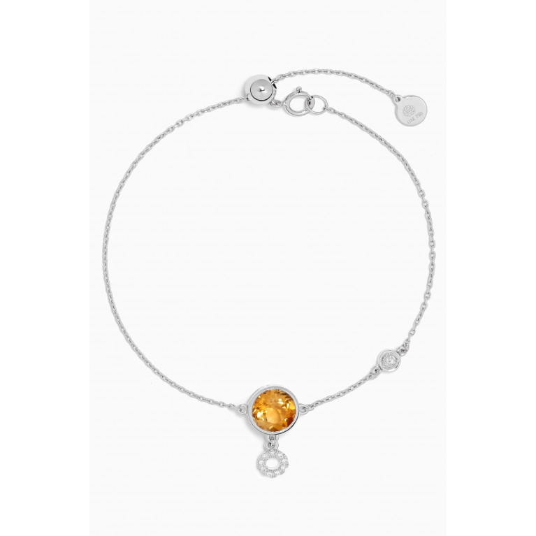 Damas - Vera Diamond & Citrine Bracelet in 18kt White Gold