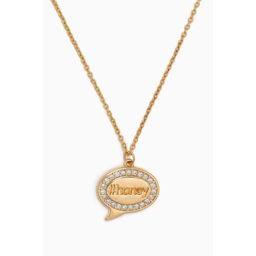 Damas - Speech Bubble #Honey Diamond Necklace in 14kt Gold