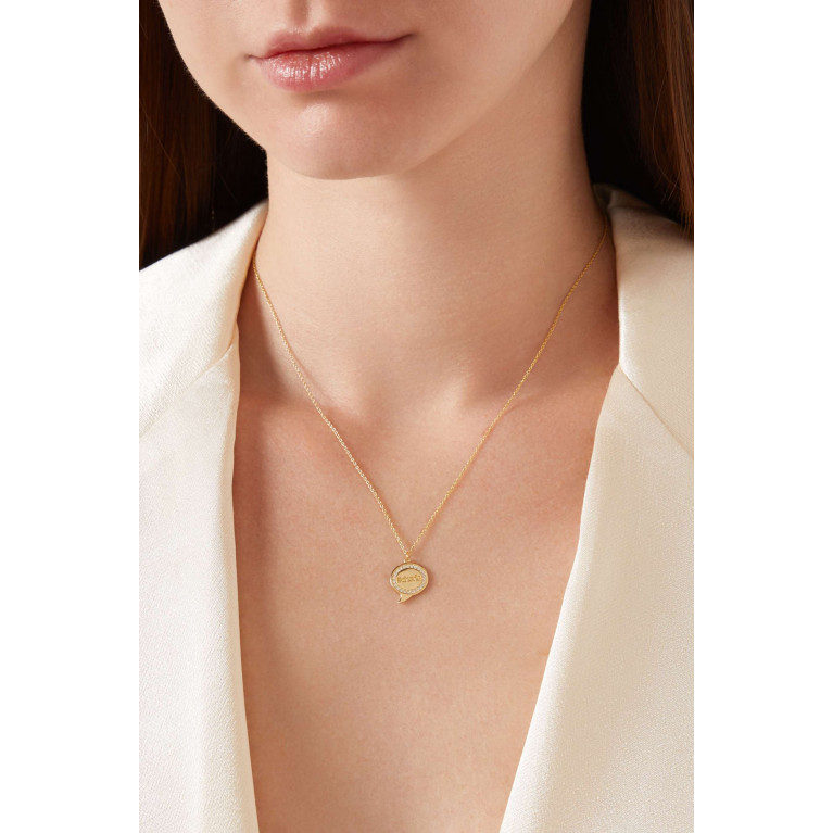Damas - Speech Bubble #Cherie Diamond Necklace in 14kt Gold