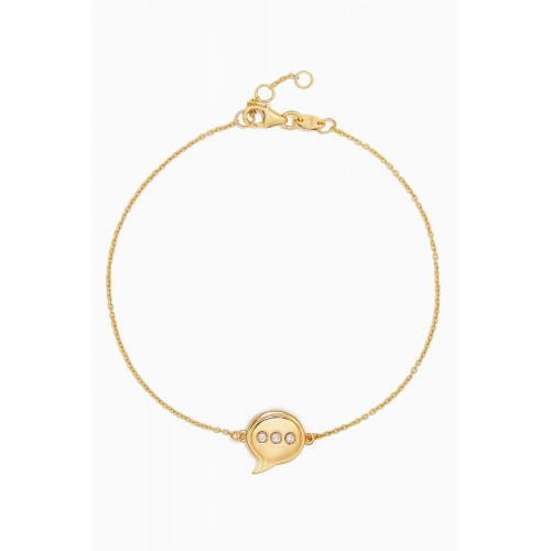 Damas - Speech Bubble Diamond Bracelet in 14kt Gold