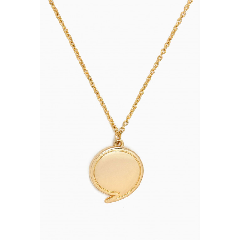 Damas - Speech Bubble Necklace in 14kt Gold