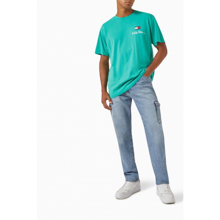 Tommy Jeans - x KH T-shirt in Cotton Green