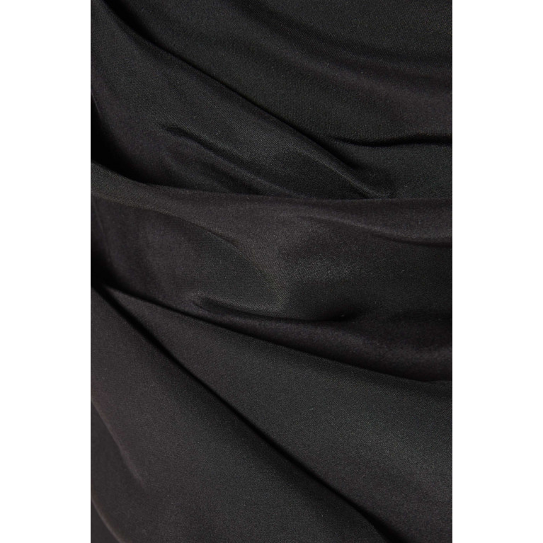 Gauge81 - Gravia Mini Dress in Silk Black
