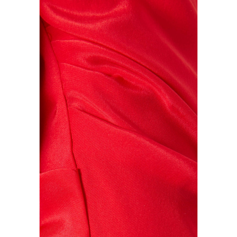 Gauge81 - Samaca Off-shoulder Maxi Dress in Silk Red