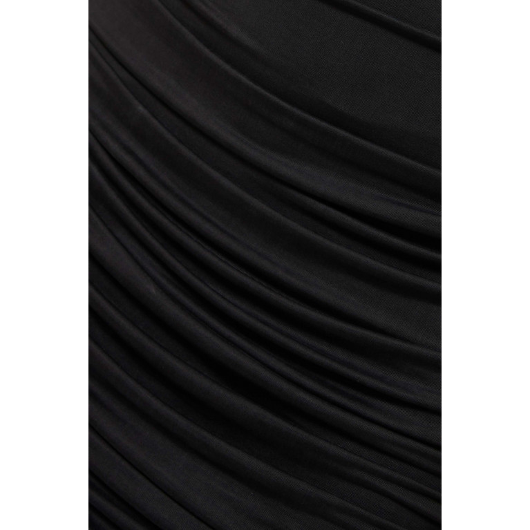 Gauge81 - Elos Draped Maxi Dress in Viscose-blend Jersey