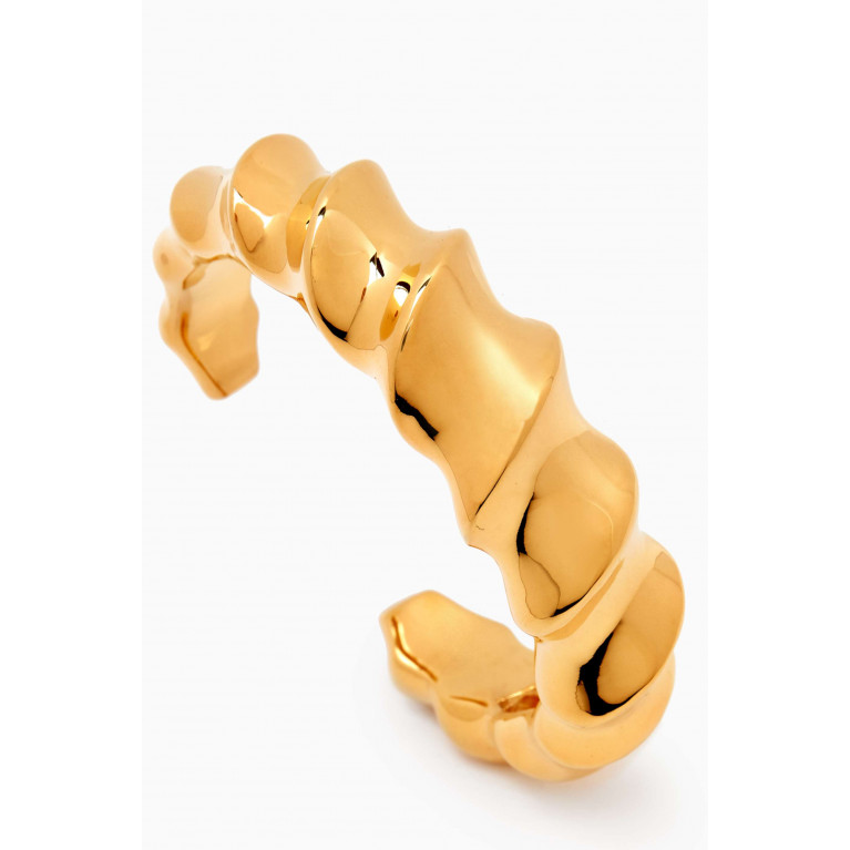 Misho - Faun Cuff Bracelet in 22kt Gold-plated Bronze