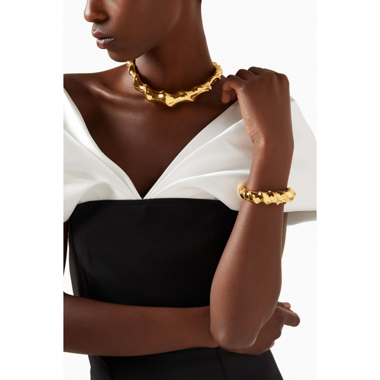 Misho - Faun Choker in 22kt Gold-plated Bronze