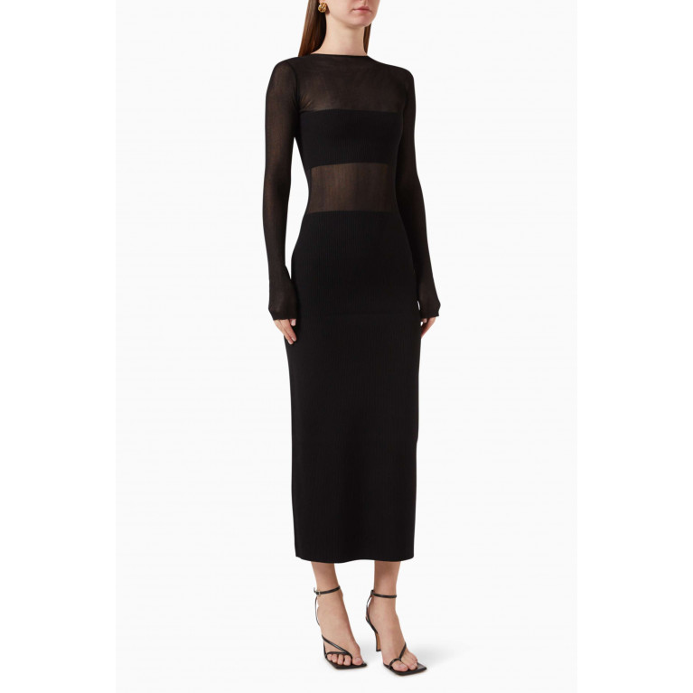 SIR The Label - Impermanence Splice Maxi Dress in Viscose-knit
