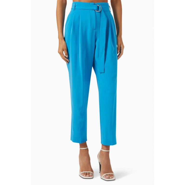 Boss - Tapiah High-waist Pants in Stretch-crepe