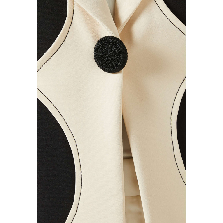Beige Collection - Two-tone Jacket Abaya