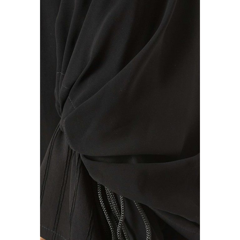 Beige Collection - Striped Long-sleeve Abaya