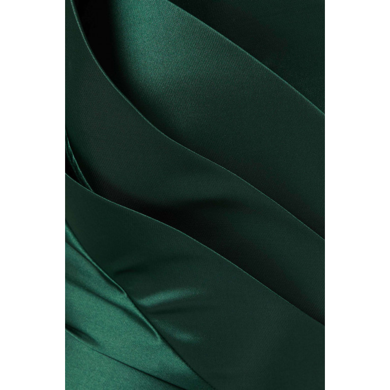 Nicole Bakti - Strapless Gown in Stretch-taffeta Green