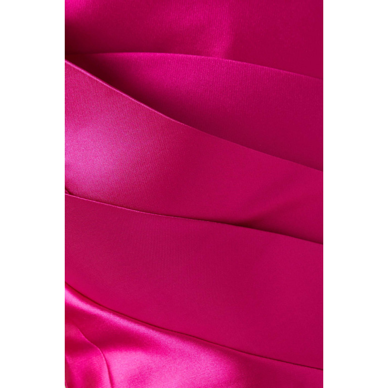 Nicole Bakti - Strapless Gown in Stretch-taffeta Pink