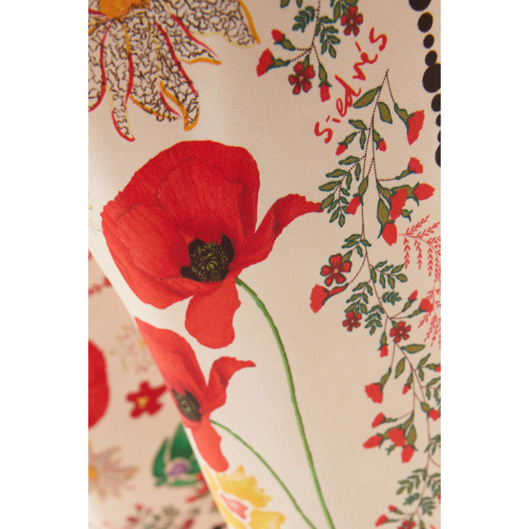 SIEDRES - Nedi Floral-print Pants in Satin