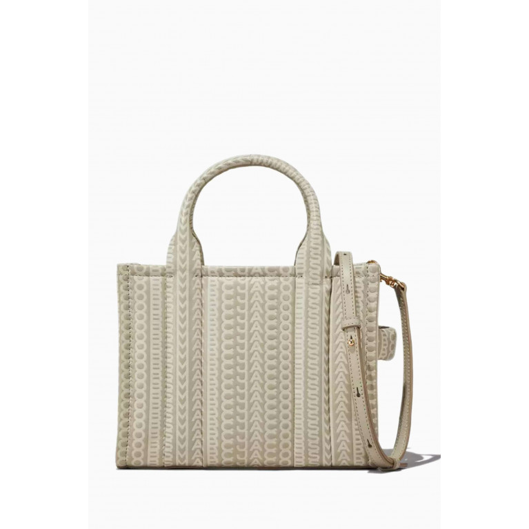 Marc Jacobs - The Small Tote Bag in Monogram Leather Neutral