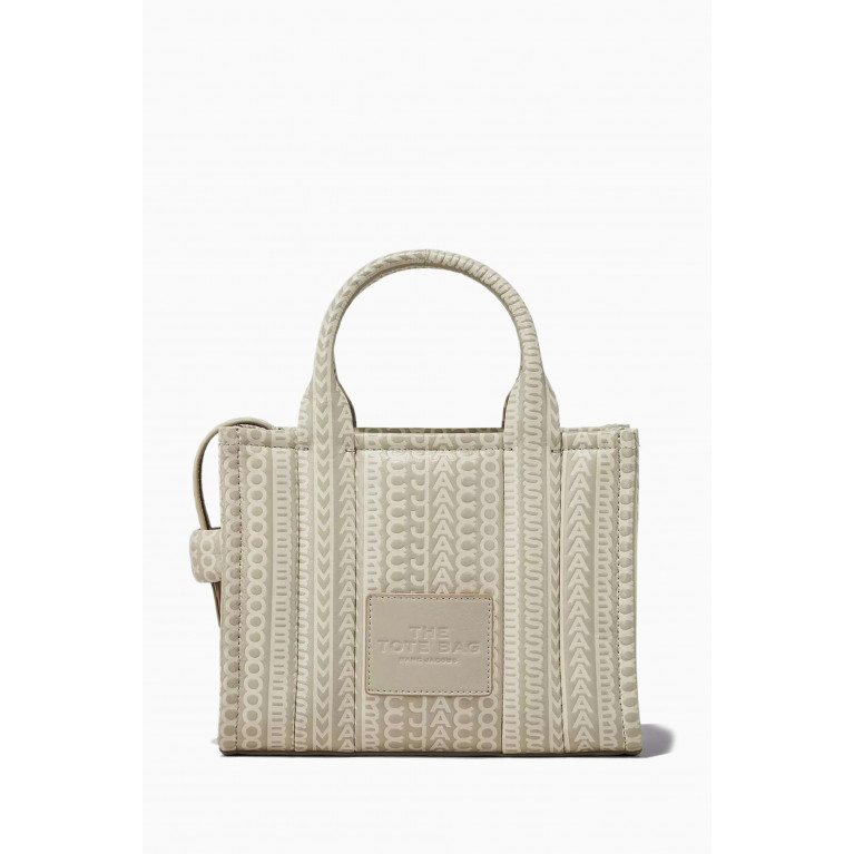 Marc Jacobs - The Small Tote Bag in Monogram Leather Neutral