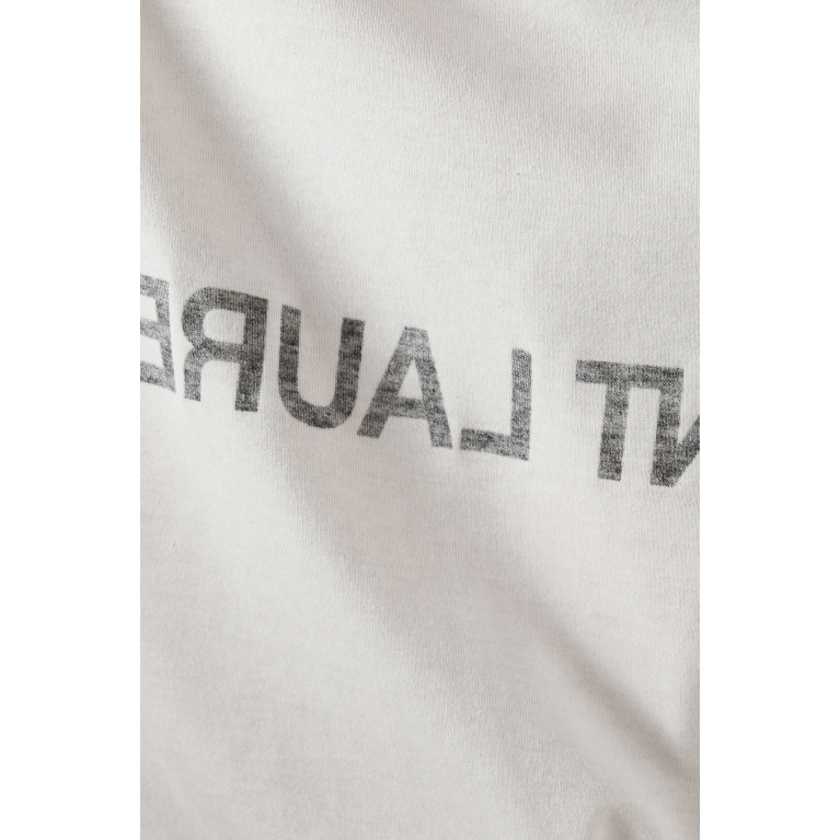 Saint Laurent - Reverse Logo T-shirt in Cotton-jersey