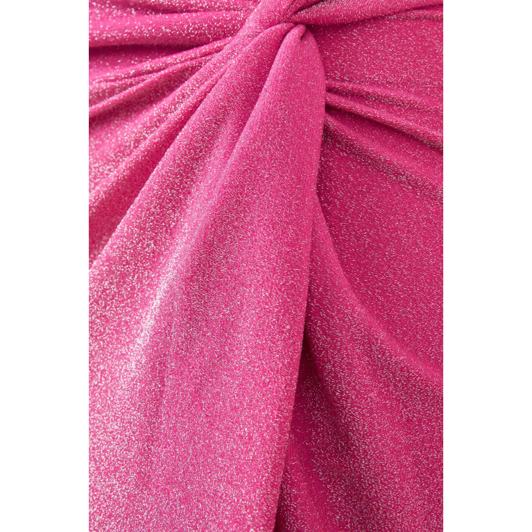 Good American - Sparkle Twist Mini Sarong Pink