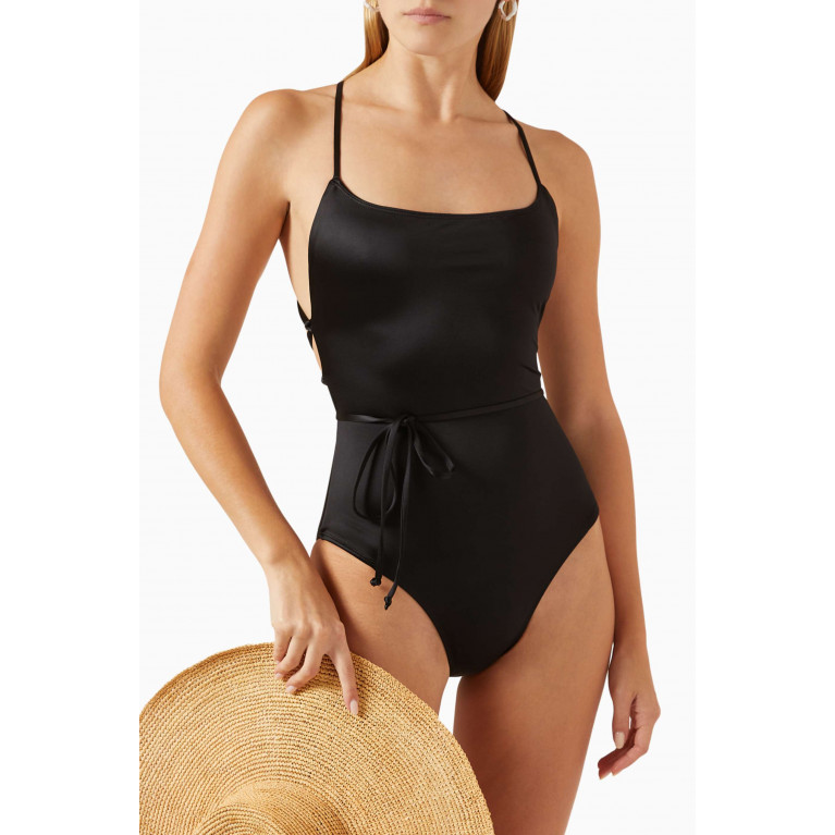 Good American - Vacay One-piece Swimsuit in Silky Satin