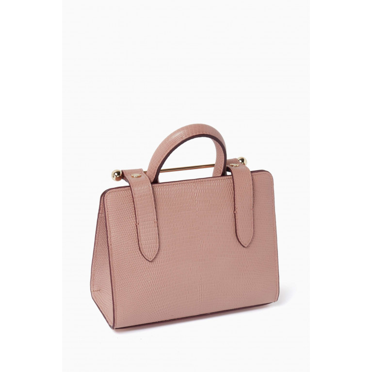 Strathberry - Nano Tote Bag in Lizard-embossed Leather