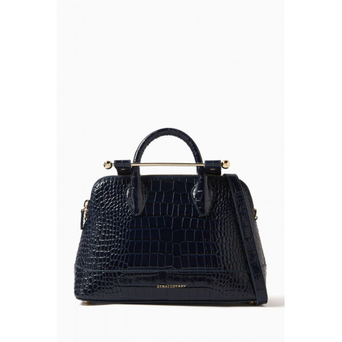 Strathberry - Mini Dome Tote Bag in Croc-embossed Leather