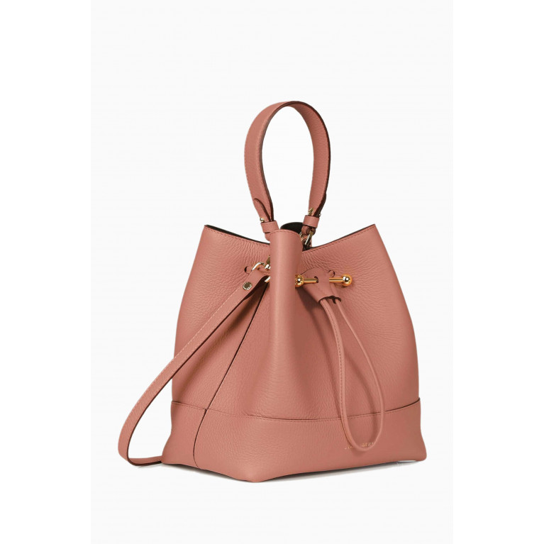 Strathberry - Midi Lana Osette Bucket Bag in Calfskin Leather