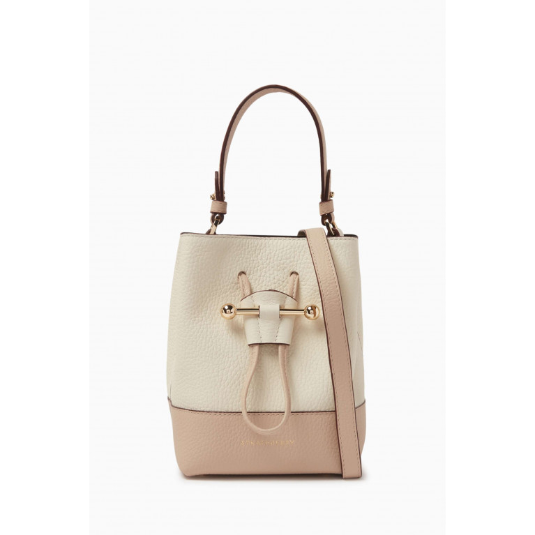 Strathberry - Lana Osette Bucket Bag in Grained Leather