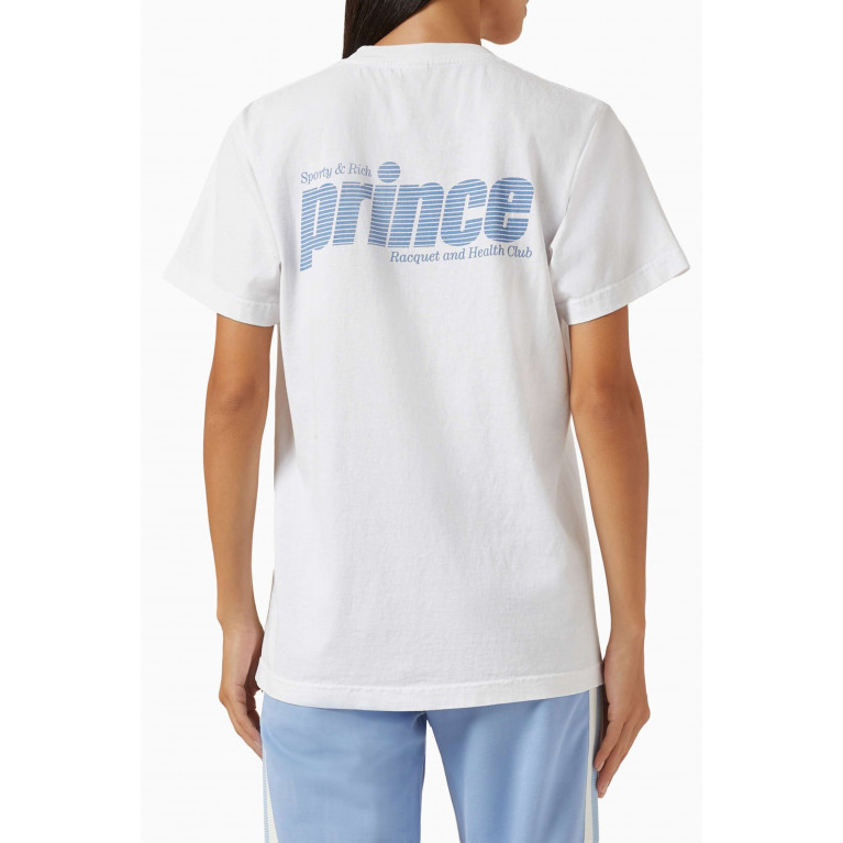 Sporty & Rich - x Prince Sporty T-shirt in Cotton