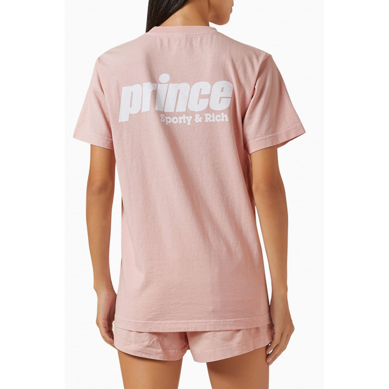 Sporty & Rich - x Prince Sporty T-shirt in Cotton