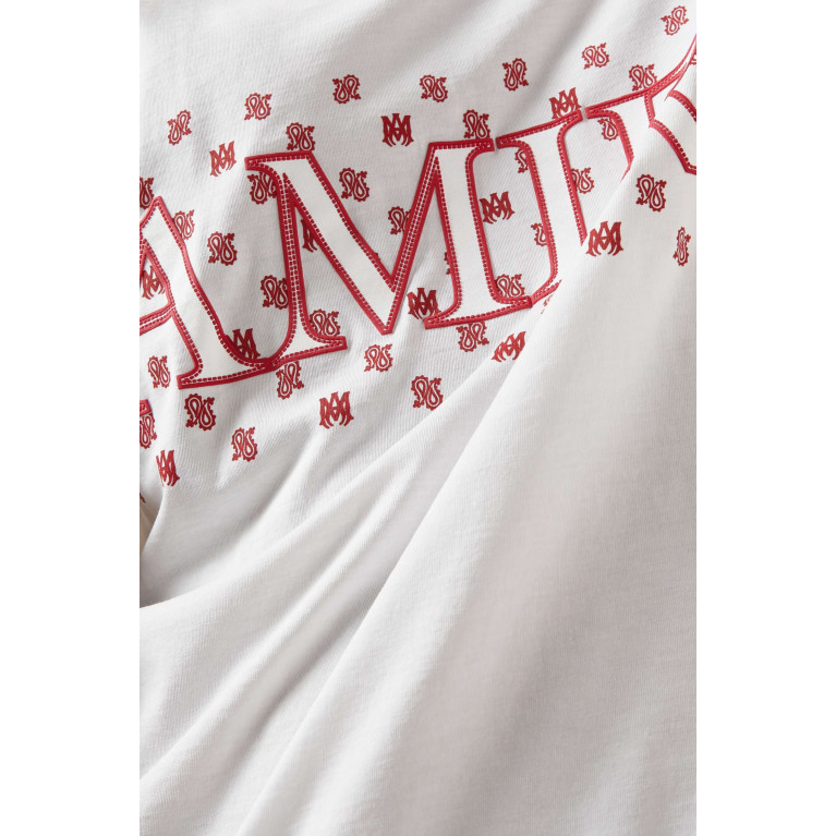 Amiri - Logo T-shirt in Cotton White