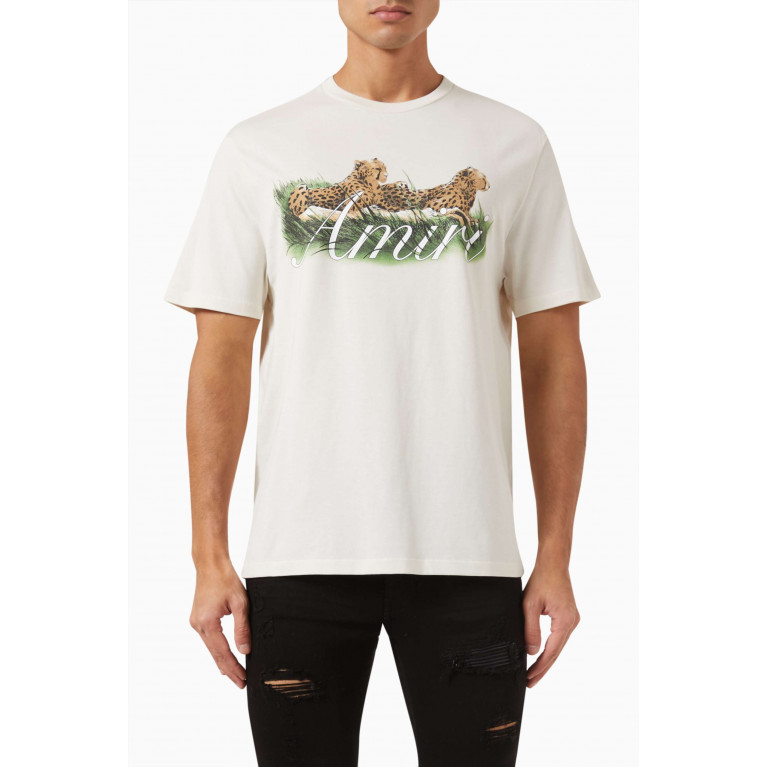 Amiri - Cheetah Logo T-shirt in Cotton-jersey Neutral