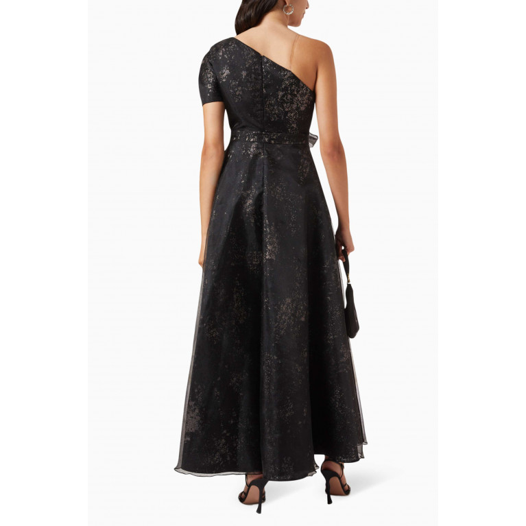 Amri - One-shoulder Dress Black