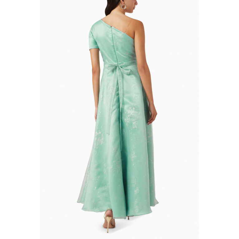 Amri - One-shoulder Dress Green