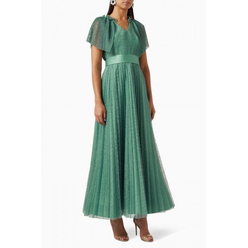 Amri - Pleated Skirt Dress Green