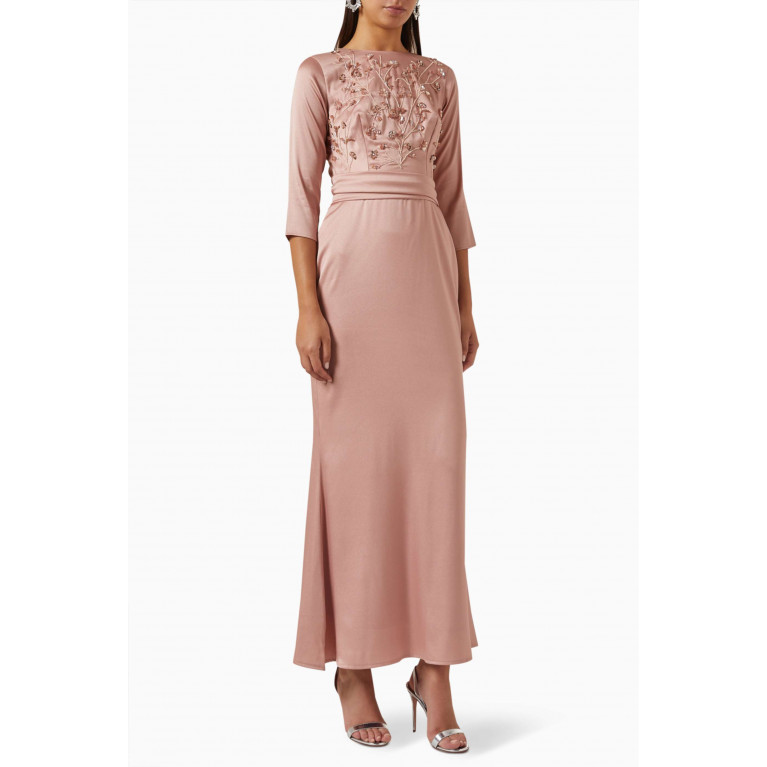 Amri - Sequin-embellished Dress Pink
