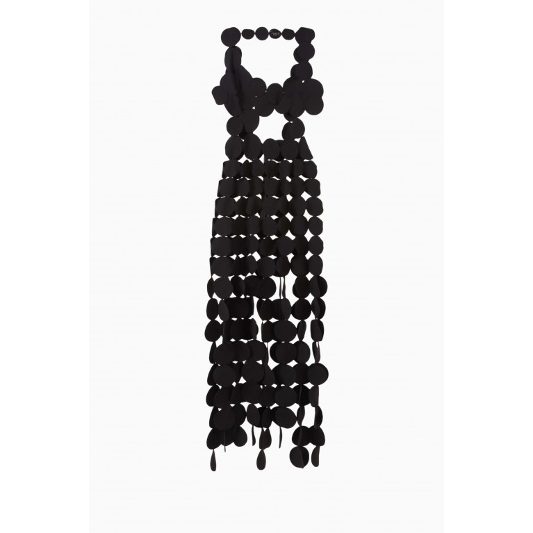 A.W.A.K.E Mode - Multi-circle Cut-out Dress in Crepe
