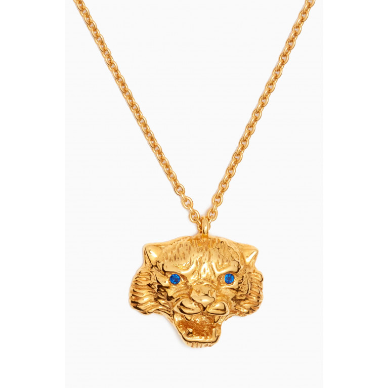 Begum Khan - Tiger Necklace in 24kt Gold-plated Bronze