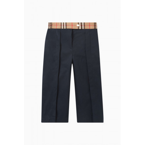 Burberry - Check-print Wide-leg Trousers in Cotton