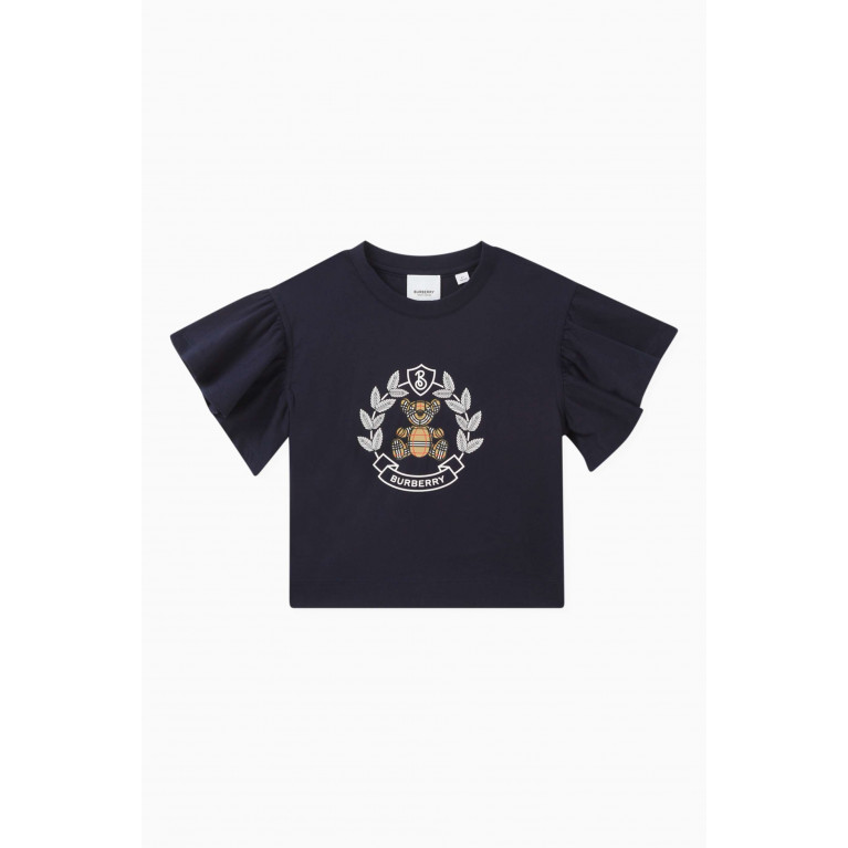 Burberry - Oak Leaf Crest Logo-print T-shirt in Cotton