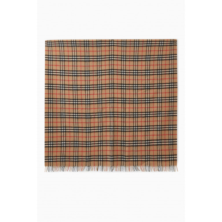 Burberry - Check Baby Blanket in Cashmere