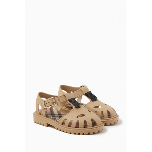 Burberry - TB Logo Sandals in Rubber