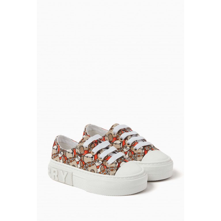 Burberry - Thomas Bear-print Sneakers in Canvas
