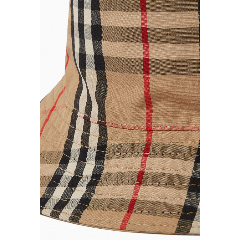Burberry - Reversible Check Bucket Hat in Cotton