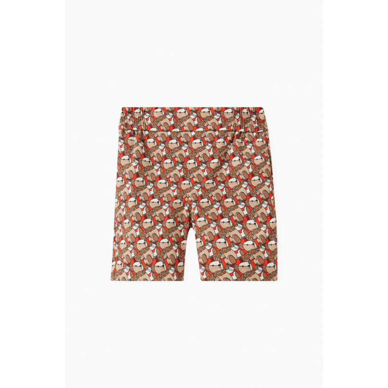 Burberry - Bear-print Shorts in Cotton
