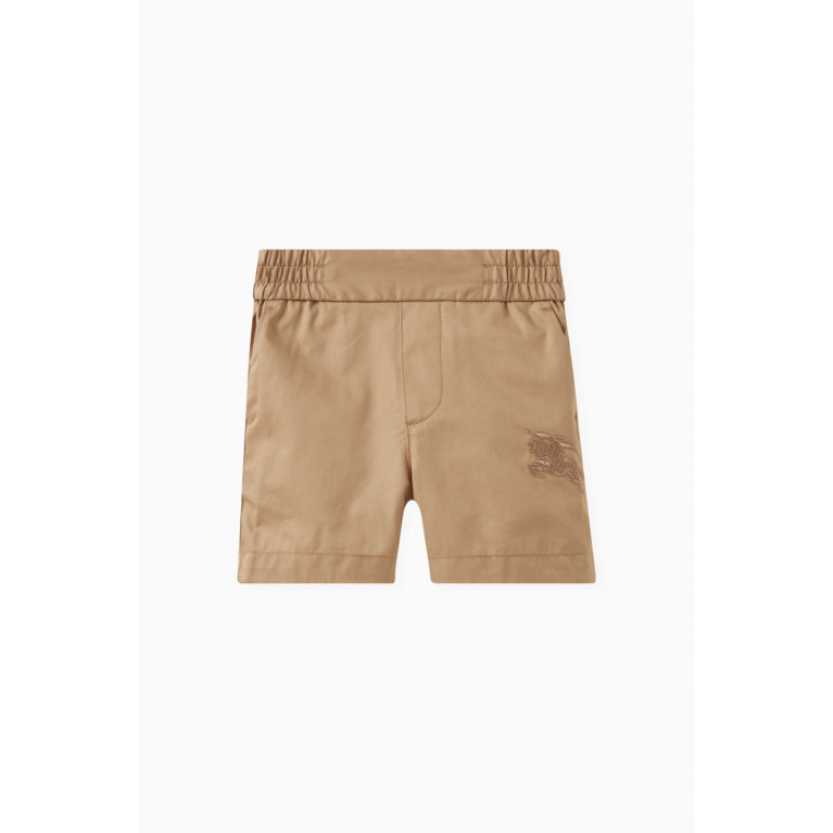Burberry - Logo-embroidered Shorts in Cotton