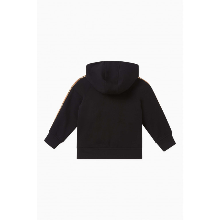 Burberry - Check Motif Sweatshirt in Cotton